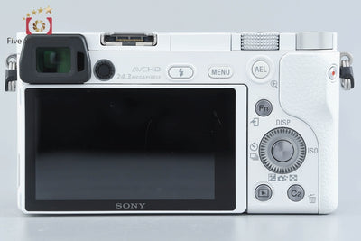 Used SONY Sony α6000 ILCE-6000 Double Zoom Lens Kit White, Low Shutter Count