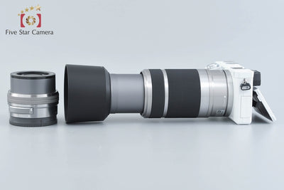 Used SONY Sony α6000 ILCE-6000 Double Zoom Lens Kit White, Low Shutter Count