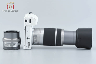 Used SONY Sony α6000 ILCE-6000 Double Zoom Lens Kit White, Low Shutter Count