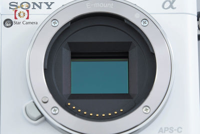 Used SONY Sony α6000 ILCE-6000 Double Zoom Lens Kit White, Low Shutter Count