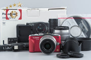 [Used] Panasonic LUMIX DMC-GF6 Double Zoom Lens Kit Red, Low Shutter Count, With Original Box