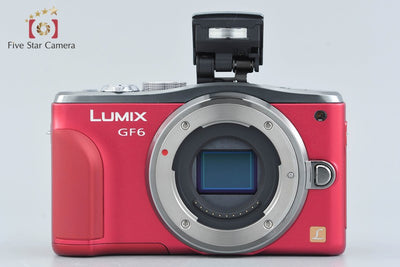 [Used] Panasonic LUMIX DMC-GF6 Double Zoom Lens Kit Red, Low Shutter Count, With Original Box