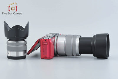 [Used] Panasonic LUMIX DMC-GF6 Double Zoom Lens Kit Red, Low Shutter Count, With Original Box