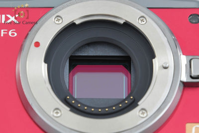 [Used] Panasonic LUMIX DMC-GF6 Double Zoom Lens Kit Red, Low Shutter Count, With Original Box