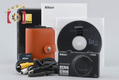 [Used] Nikon COOLPIX S6000 Noble Black Compact Digital Camera with Original Box