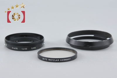 [Used] Leica Lens Hood 12504 for Summilux 35mm f/1.4, Summicron 35mm f/2 + 7 UVa Lens Filter