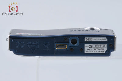 [Used] Nikon COOLPIX S8 Gloss Blue Compact Digital Camera
