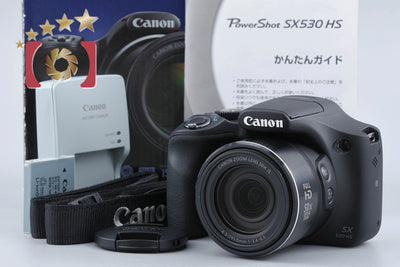 【中古】Canon キヤノン PowerShot SX530 HS ブラック コンパクトデジタルカメラ 元箱付き