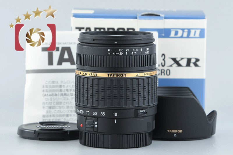[Used] TAMRON A14 AF 18-200mm f/3.5-6.3 XR Di II LD IF MACRO for Canon with original box