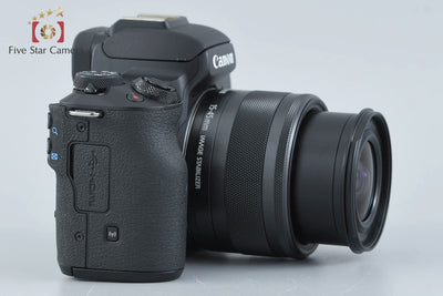 [Used] Canon EOS Kiss M2 EF-M 15-45 IS STM Lens Kit Black