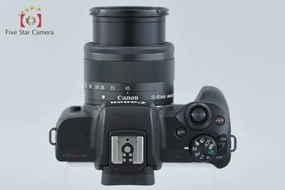 [Used] Canon EOS Kiss M2 EF-M 15-45 IS STM Lens Kit Black
