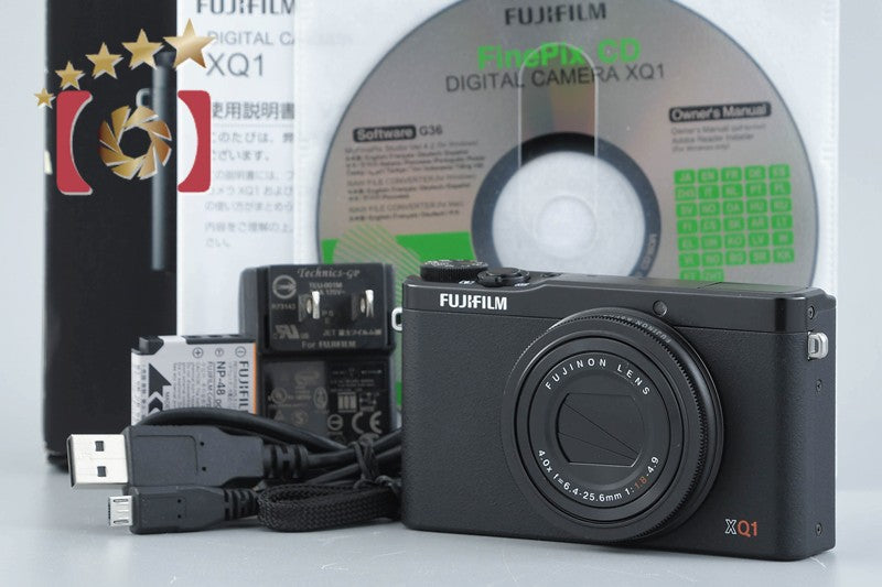 [Used] FUJIFILM FujiFilm XQ1 Black Compact Digital Camera with Original Box