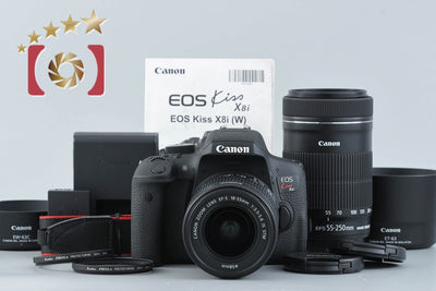 [Used] Canon EOS Kiss X8i Double Zoom Kit - Low Shutter Count