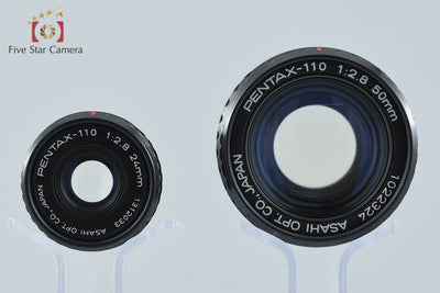 [Used] PENTAX Pentax-110 24mm f/2.8 + Pentax-110 50mm f/2.8