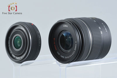Used: Panasonic LUMIX DMC-GX1 Double Lens Kit Esprit Black, Low Shutter Count, Original Box Included