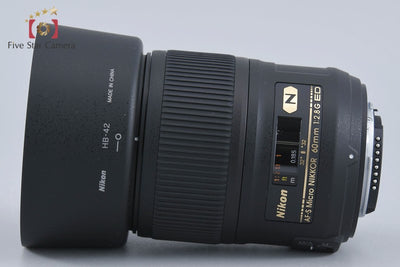 [Used] Nikon AF-S MICRO NIKKOR 60mm f/2.8 G ED with original box