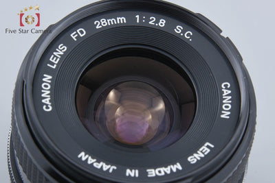 【Used】Canon FD 28mm f/2.8 S.C.