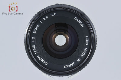 【Used】Canon FD 28mm f/2.8 S.C.