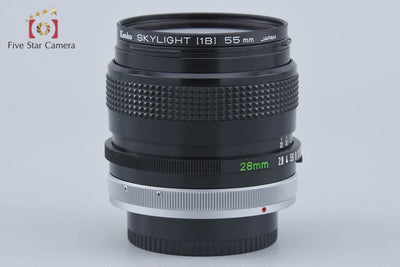【Used】Canon FD 28mm f/2.8 S.C.