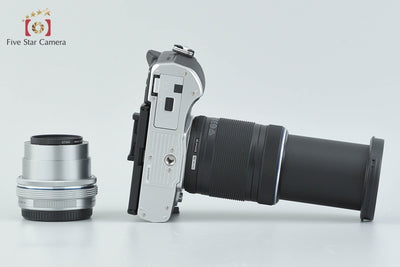 [Used] OLYMPUS OM-D E-M10 Mark IV EZ Double Zoom Kit Silver - Low Shutter Count