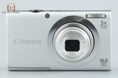 [Used] Canon PowerShot A2400 IS Silver Compact Digital Camera
