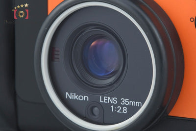 [Used] Nikon L35 AW AD Orange Compact Film Camera with Original Box