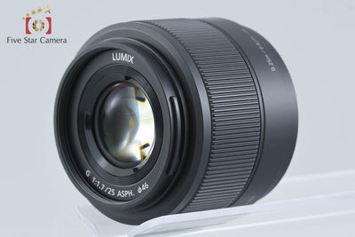 [Used] Panasonic LUMIX G 25mm f/1.7 ASPH. H-H025 Black