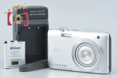 [Used] Nikon COOLPIX S2900 Silver Compact Digital Camera