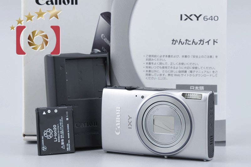 [Used] Canon IXY 640 Silver Compact Digital Camera with Original Box