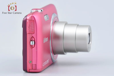 [Used] Nikon COOLPIX S3500 Strawberry Pink Compact Digital Camera with Original Box