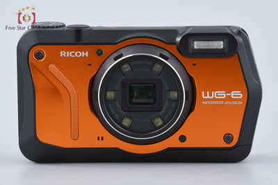 【中古】RICOH リコー PENTAX ペンタックス WG-60 オレンジ 防水アクションカメラ シャッター回数僅少