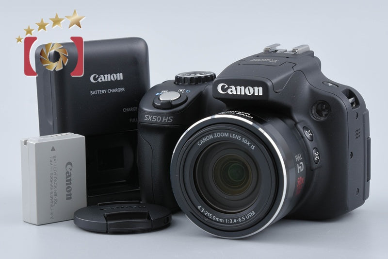 [Used] Canon PowerShot SX50 HS Black Compact Digital Camera