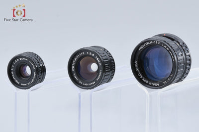 [Used] PENTAX Pentax 110 18mm f/2.8 + 24mm f/2.8 + 50mm f/2.8