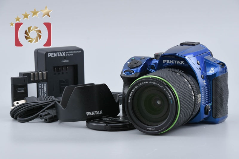 [Used] PENTAX K-30 18-135 Lens Kit Crystal Blue