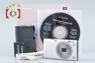 [Used] Canon PowerShot A2300 Silver Compact Digital Camera with Original Box