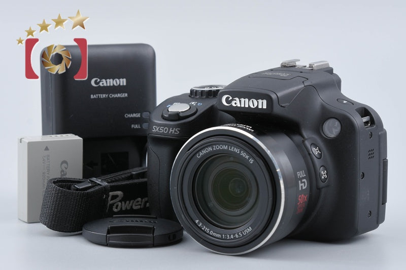 Used] Canon PowerShot SX50 HS Black Compact Digital Camera