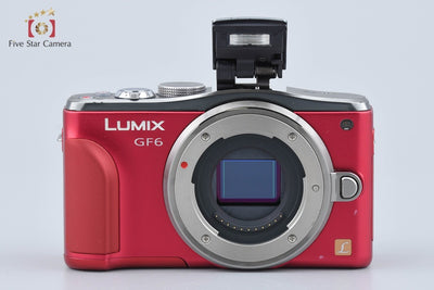 [Used] Panasonic LUMIX DMC-GF6 Double Zoom Lens Kit Red