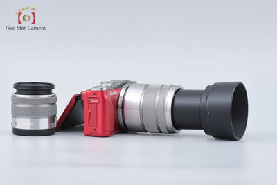 [Used] Panasonic LUMIX DMC-GF6 Double Zoom Lens Kit Red
