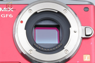 [Used] Panasonic LUMIX DMC-GF6 Double Zoom Lens Kit Red