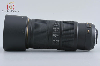 Used Nikon AF-S NIKKOR 70-200mm f/4 G ED VR with Original Box