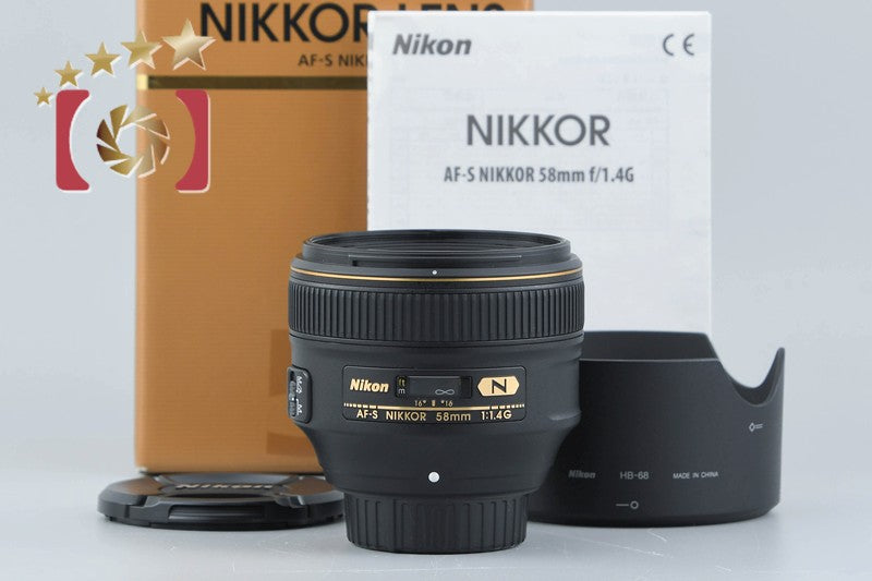 [Used] Nikon AF-S NIKKOR 58mm f/1.4 G with Original Box