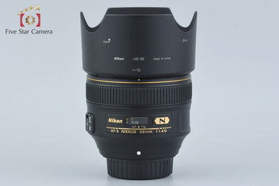 [Used] Nikon AF-S NIKKOR 58mm f/1.4 G with Original Box