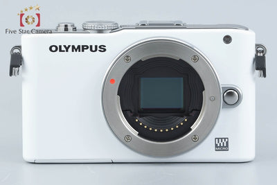 【中古】OLYMPUS オリンパス PEN Lite E-PL3 ダブルズームレンズキット ホワイト シャッター回数僅少 元箱付き