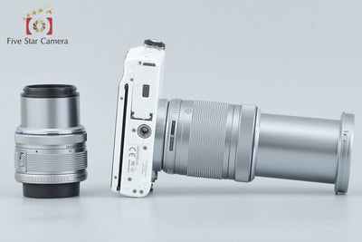 【中古】OLYMPUS オリンパス PEN Lite E-PL3 ダブルズームレンズキット ホワイト シャッター回数僅少 元箱付き