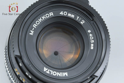 【中古】MINOLTA ミノルタ M-ROKKOR 40mm f/2 ライカMマウント
