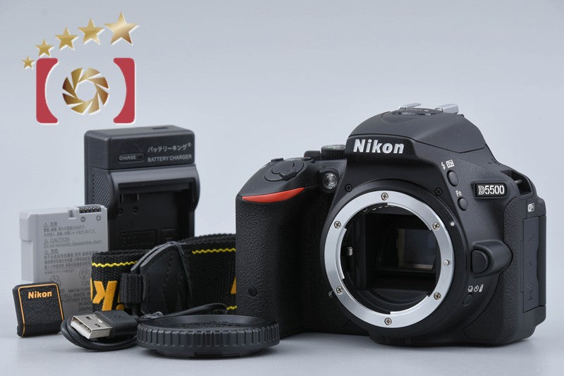 【Used】Nikon D5500 Black Digital SLR Camera, Low Shutter Count