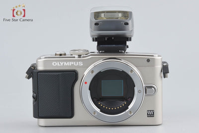 Used: Olympus PEN Lite E-PL6 14-42mm EZ Lens Kit Silver - Low Shutter Count