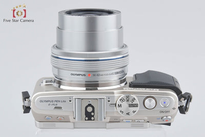 Used: Olympus PEN Lite E-PL6 14-42mm EZ Lens Kit Silver - Low Shutter Count