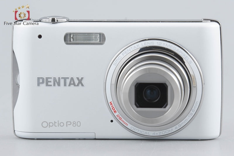 中古】PENTAX ペンタックス Optio P80 ホワイト コンパクトデジタル