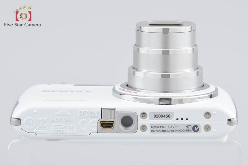 中古】PENTAX ペンタックス Optio P80 ホワイト コンパクトデジタル